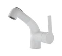 JRUIA Modern Gold Bathroom Faucet, Washbasin Faucet, Hot And Cold Water, with Pull Out Spray Head, 2 Spray Patterns, Brass,C