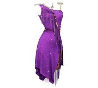 JRUIA Professional Latin Performance Dance Dresses for Women Luxury Cha Cha Salsa Competition Costume Tango Dancing Clothes,I,S