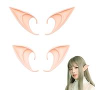 JRYXDS 2 Pairs Elf Ears, Fairy Ears Ear Elf Latex for Cosplay Christmas Halloween Carnival Costume Accessories for Masquerade Elf Costume