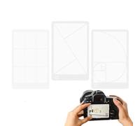 JRYXDS 3 Pcs Golden Ratio View Finder, Fibonacci Composition View Finder, Photo Composition Tool Third Rule Composition Tool For Drawing, For Painting, Sketching