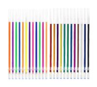 JRYXDS Pack of 24 Compatible Refill Pens, Coloured Refill Pens, 0.8 mm, Height 13 cm, 24 Colours