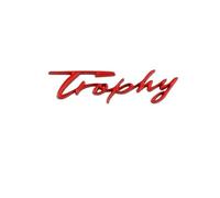 JRZCXGZX 3D Car Metal Trophy Letters Rear Trunk Body Decals Badge Emblem Stickers for MG 5 6 MG5 MG6 ZS HS MG3 XPower Styling Accessories,Red Style