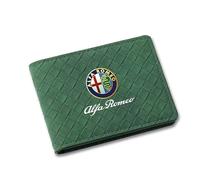JRZCXGZX Car Driver License Wallet ID Credit Card Holder for Alfa Romeo Giulia Stelvio Giulietta 156 159 147 Mito Tonale Brera Disco Vola,Green Style