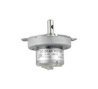 JS-50 DC electronic starter Gear Synchronous electronic starter Horizontal Hole Shaft D-Shaft 24V DC 2/5/10/100RPM CW/CCW CZAOINCU(24V DC 2RPM,Regular Shaft)