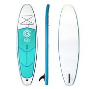 JS 9'6" GQ Deep Blue Inflatable Stand Up Paddle Board - SUP Package - 9'6" Long 30" Wide 4" Thick - All Round SUP Beginners/Intermediate with Backpack, Leash, Paddle, Repair Kit and Fin