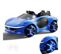 JS Ellie,Children Ride On Toy with Parental Remote Control,12V Kids Electric Car,Bluetooth Early childhood Music,Cool LED Lights at Night,Versatile,Rear Storage Rack,Birthday Gift for Ages 3+（Red）