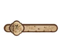 JS Ellie Medieval-Style Wall-Mounted Coat and hat Rack Adorned with Artistic Decorations, Crafted from Solid Wood, Ideal for use in entryways, bedrooms, and Living Rooms C 70 * 20cm