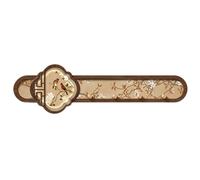 JS Ellie Medieval-Style Wall-Mounted Coat and hat Rack Adorned with Artistic Decorations, Crafted from Solid Wood, Ideal for use in entryways, bedrooms, and Living Rooms D 70 * 20cm