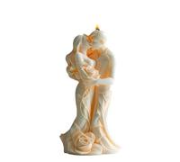 JS MOLD 3D Body Candle Mould Silicone, Hugging Silicone Moulds, Couple Hug 3D Candle Moulds, DIY Silicone Candle Making, Candles Silicone Mould Casting Mould Silicone Mould for Home Decoration (A)