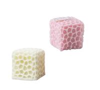 JS MOLD 3D Honeycomb Silicone Candle Moulds, Cube Honeycomb Candle Moulds, Candle Silicone Mould Candle Mould, Decoration Mould for Homemade Beeswax Candles, Soap