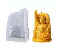 JS MOLD 3D Silicone Mould Statue of Liberty for Candles DIY Detailed Mould for Candle Wax, Decorative Candle Mould as a Gift Idea