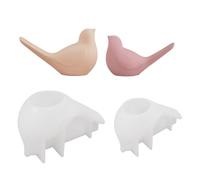 JS MOLD 3D Table Birds Epoxy Crystal Mould Pack of 2 Bird Mould 3D Cake Mould Made of Silicone Moulds 3D Animal Resin Moulds Epoxy Resin Moulds for Office Shop Desktop Decoration
