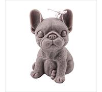 JS MOLD Dog Mould, 3D French Bulldog Silicone Candle Mould, DIY Animal Casting Moulds for Chocolate, Cake Decoration, Soap, Candle (Bulldog)