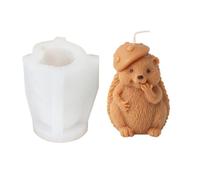 JS MOLD Hedgehog Candle Mould, 3D Cute Hedgehog Silicone Mould, Resin Mould, 3D Hedgehog Candle Mould, Animal Mould, Silicone Candle Mould, for Candles, Plaster, Clay, Crafts (ZHF10007)