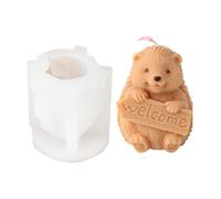 JS MOLD Hedgehog Candle Mould, 3D Cute Hedgehog Silicone Mould, Resin Mould, 3D Hedgehog Candle Mould, Animal Mould, Silicone Candle Mould, for Candles, Plaster, Clay, Crafts (ZHF10009)