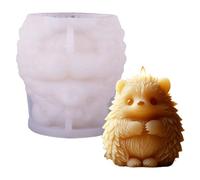 JS MOLD Hedgehog Candle Mould, Soap Mould, Hedgehog Silicone Mould, Casting Mould, Resin Mould, 3D Hedgehog Candle Mould, for Making Candles, Hedgehog Soap Moulds (MC-265)