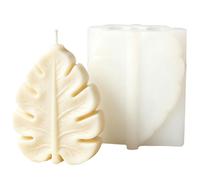 JS MOLD Natural Monstera Leaf Mould, Tropical Monstera Shape, Small Decoration Mould for Table & Car, 3D Leaf Silicone Mould for Creative Projects