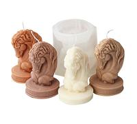 JS MOLD Silicone 3D Horse Head Statue Candle Mould DIY Craft Ornaments, Home Decorations