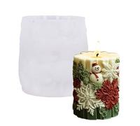 JS MOLD Silicone Candle Mould, 3D Silicone Moulds, Casting Moulds, Christmas Candle Moulds for Casting, Candle Moulds, DIY Candle Moulds, Silicone for DIY Scented Candle, Christmas Decoration (SD-199)