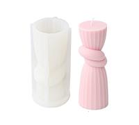 JS MOLD Silicone Candle Mould, Geometric Abstract Silicone Candle Mould, Candle Mould for Couring, DIY Silicone Mould, for Craft Ornaments, Scented Candle, Handmade Soap (S)