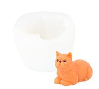 JS MOLD Silicone Mould Animals 3D, Cat Shape Silicone Soap Mould, Animal Casting Moulds, Silicone Dog Candle Mould, Epoxy Resin Moulds for Cakes, Soaps, Fondant, Cake Decoration Mould (6#)