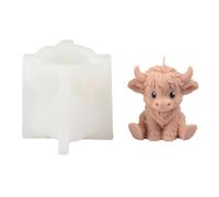 JS MOLD Silicone Mould Animals, Loving Cow Silicone Candle Mould, Casting Moulds Silicone Animals, Plaster Moulds for Casting, for Homemade Candles, Plaster and Resin Crafts (ZHF91212)