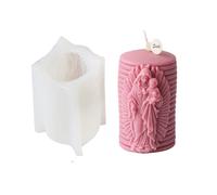 JS MOLD Silicone Mould Candle Moulds, 3D Jesus Candle Mould, Silicone, Silicone Mould Candle Casting Mould, Mary Silicone Mould, for Candles, Soap, Epoxy Resin Crafts, Religious Figure (D)