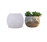 JS MOLD Silicone Mould for Flower Pot & Candle Holder - DIY Casting Mould for Succulent Pot, Candle Cup & Pen Holder (GJHP-23)