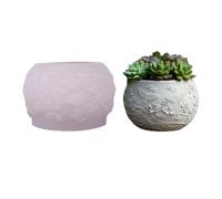 JS MOLD Silicone Mould for Flower Pot & Candle Holder - DIY Casting Mould for Succulent Pot, Candle Cup & Pen Holder (GJHP-18)