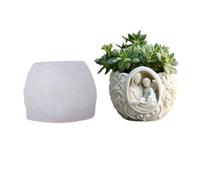 JS MOLD Silicone Mould for Flower Pot & Candle Holder - DIY Casting Mould for Succulent Pot, Candle Cup & Pen Holder (GJHP-24)