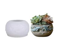 JS MOLD Silicone Mould for Flower Pot & Candle Holder - DIY Casting Mould for Succulent Pot, Candle Cup & Pen Holder (GJHP-26)