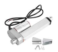 JS TGZ U1 Electric Linear Actuator, DC Motor Actuator with 30mm/s Speed and 300N Thrust, Multi Function Actuator for Electric Bed Sofa Industrial Lifting System, 12VDC IP45 Aluminu (Stroke 100mm)