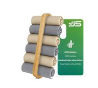 JS Towel rail Bamboo Towel Holder Self Adhesive Nature Mounted,43CM