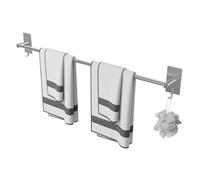 JS Towel Rail Wall Mounted 80CM Bathroom Towel Holder SUS304 Stainless Steel Hand Towel Rack Modern Home Decor Bath Towel Hanger Hardware Accessories