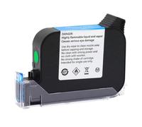 JS10 JS10M Eco Solvent Ink Cartridge Compatible With Thermal Handheld Printer 12. 7mm 600DPI Portable Expiry Date Inkjet Coder(JS10-Green)