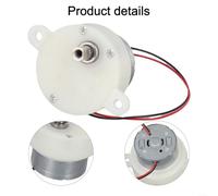 JS30 Gear Motor DC 3/6V Plastic Gear Motor with 5/6/100RPM Speeds for Automation, Display Stands, and Small Rotating Devices (A)