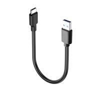 JSADZKJ 9.8in USB 3.0 to USB C Data Cable 3A Fast Charge & 5Gbps Data Sync Short TYPE C Cable for CarPlay/Power Bank,Compatible with Phones16/15,Tablets,Portable Hard Drives.