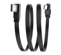 JSADZKJ 90 Degree USB to USB C Adapter Cable Flat Type C to USB 2.0 Charger Cable USB A Male to USB Type C Male Connector Adapter Charge and Data Sync 50CM/1.64FT (Right Angle USB Type A)