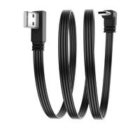 JSADZKJ 90 Degree USB to USB C Adapter Cable1ft Flat Type C to USB 2.0 Charger Cable USB A Male to Down Angle USB Type C Male Connector Adapter Charge and Data Sync (USB Left toType 50CM/1.64FT