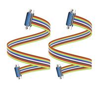 JSADZKJ DB15 RS232 Serial Extension Cable Male to Male D-SUB 15-Pin Connecter Straight Through Cord 1.6FT DB15 Serial Cable for Computers Printers Scanners 2Pcs (Male to Male)