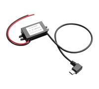 JSADZKJ DC 12V/24V to 5V USB C Step Down Converter Power Adapter,3A 15W Type-C Right Angle Buck Module Step Down Voltage Regulator Power Converter Adapter with LCD TV,LED;Interphone(90Degree)