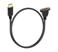 JSADZKJ Displayport 1.4 Male to Female Extension Cable DP to DP Extended Cord with Screws Panel Mount 4k/60hz 2K@144Hz Supports Audio&Video for Monitor TV PC Laptop 1.6ft/0.5m