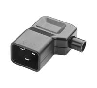 JSADZKJ Right-Angle IEC320 C20 AC Power Adapter,16A/250V C20 Removable DIY Plug Connector,90-Degree C20 PDU UPS Plug Extension Adapter, Suitable for Computers,Monitors,Servers,UPS,PDU,etc. (C20)