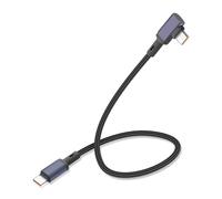 JSADZKJ Right Angle USB C Cable Fast Charging PD 100W Type C Fast Charging Cord 1.6ft 90 Degree USB-C to USB-C Braided Cable for Phone 16/15 Series,Galaxy S24/23/22,Laptop,Tablet,Power Bank,Car