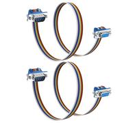 JSADZKJD DB9 Serial Extension Cable RS232 DB9 Male to Female Straight Through Serial Cable DB9 9-Pin COM Port Serial Cable for PC Modem PDA 1.6FT/50CM