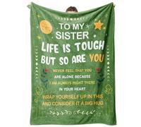 JSASYYEUJG Sister Birthday Gifts, Sister Gifts Blanket, Sister Gifts from Sister, Gifts for Sister on Mothers Day, Christmas, Sisters Day Gifts, to My Sister Throw Blanket, 60" x 50" (Pink)