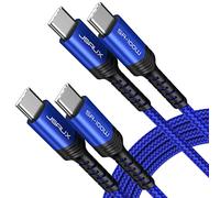 JSAUX 100W USB C to USB C Cable, 2-Pack, 3 m, 5A Fast Charging, Blue