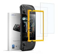 JSAUX 2-Pack Obsidian AR Screen Protector for Steam Deck, Anti-Reflection & Ultra Clear 10H Hardness Easy to Install with Guide Frame Scratch Resistant Tempered Glass for Steam Deck LCD & OLED
