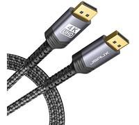JSAUX 4.5M DisplayPort Cable, DP to DP, 4K@60Hz, 2K@165Hz, Compatible with Laptop, PC, TV, Monitor
