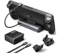 JSAUX 6-in-1 Docking Station & 100W Charger for ROG Ally X/Steam Deck